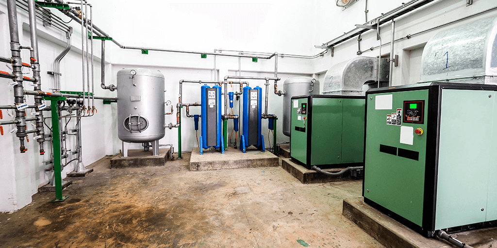 Aire comprimido en la industria química